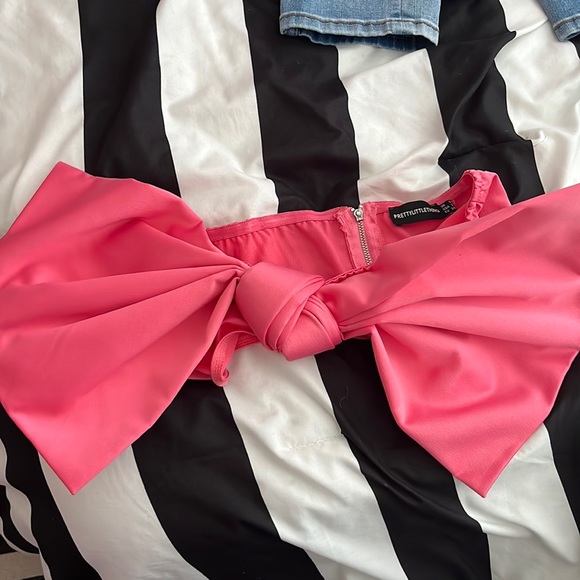 pink bow tube top - Picture 1 of 3